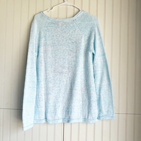 Lilly Pulitzer Size L Danette Sweater in Celestial Blue Marl Sailabration NEW! - Picture 7 of 7